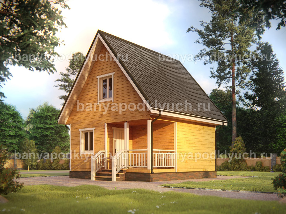 Баня из бруса 6x6 м Баня из бруса 6x6 м